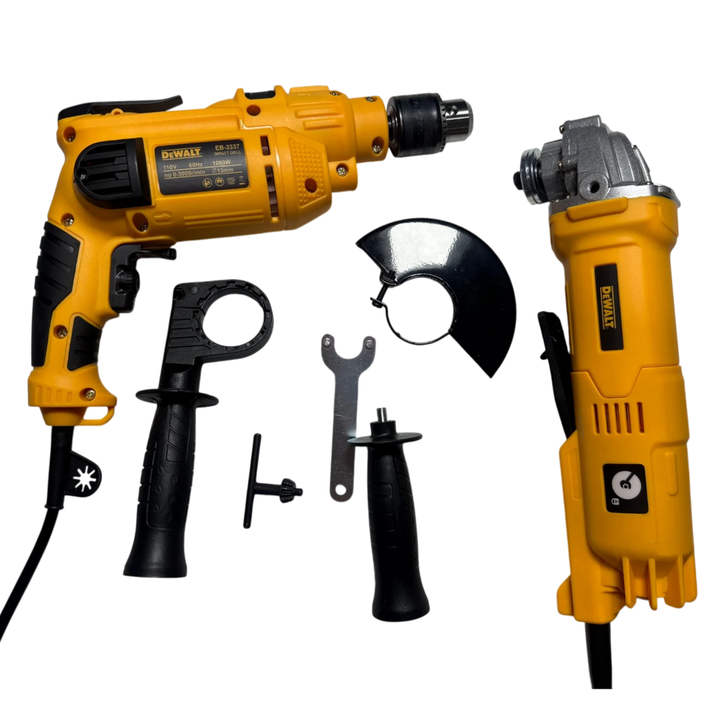 COMBO ELÉCTRICO PROFESIONAL: TALADRO + PULIDORA 🛠️